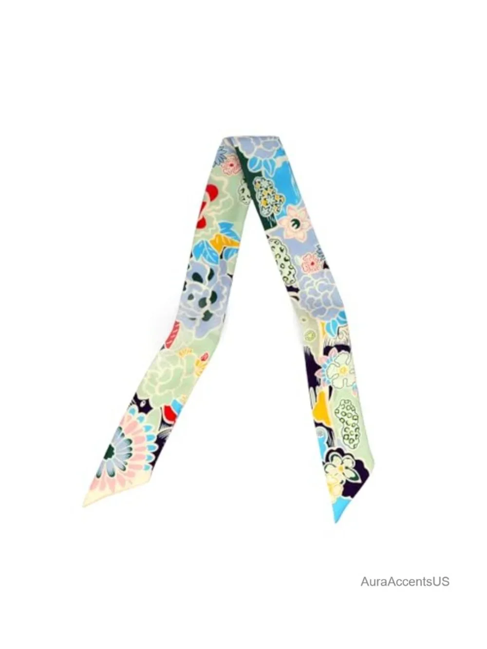 100% Mulberry Silk Scarf Ribbon Hair Tie Neckerchief Handbag Scarf 34x2